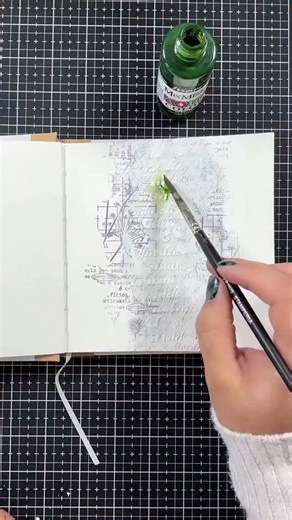 Stamperia International on Instagram: "Journal Page tutorial by @farreltailor using our new Herbarium Silvae collection💚🥹 What a beautiful piece #stamperia #journaling #mixedmedia #scrapbooking #artsupplies #keepcrafting #artinspiration"