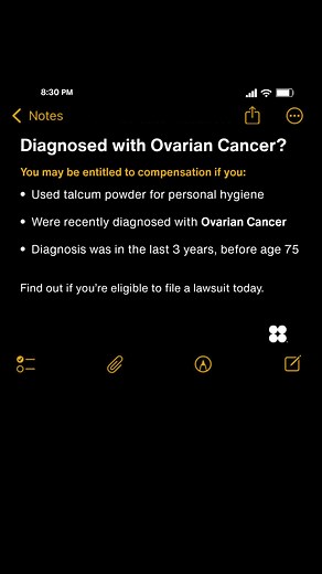 If you or a loved one were recently diagnosed with ovarian cancer after regularly using talcum powder, you may be entitled to compensation. Complete our contact form to speak with a Case Manager. | Sokolove Law