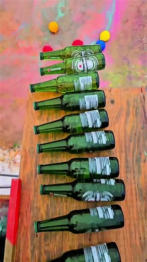 Satisfying Bottle Smash & Colorful Explosion Compilation 🎈#shorts