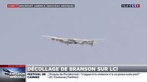 🚀🔴 Richard #Branson s'est envolé pour l’espace : Revivez en image, le décollage du #VirginGalactic. 📺Sur #La26 | LCI