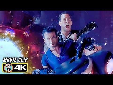 High-Speed Lawmaster Chase| Judge Dredd (1995) 4K