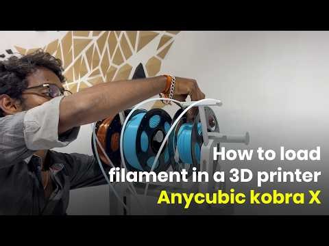 How to load filament in a 3D printer Anycubic kobra X | Dimensions 3K