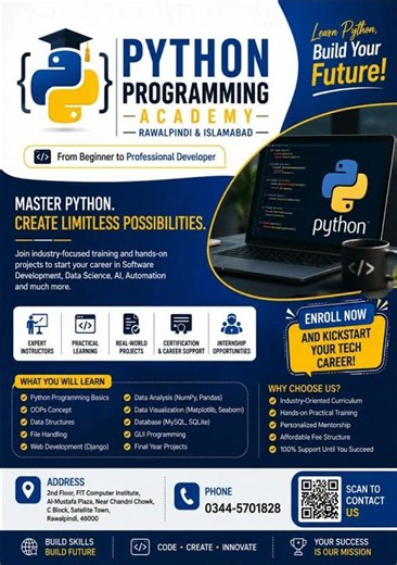 Python Programing Academy Rawalpindi And Islamabad