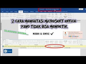 2 Ways to Solve Microsoft Word Product Activation Failed | Can't Type | Unlicensed Product