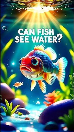 🌊 Can FISH see WATER 😱 #facts #shorts #fish
