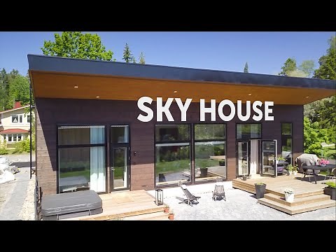 Satumainen Kontio Sky House -hirsitalo
