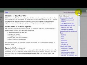 Using Wikispaces to make a wiki