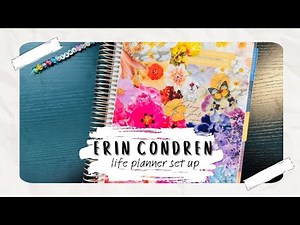 Erin Condren 2025-2026 Life Planner Set Up