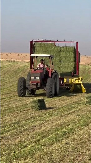 Modern Hay Baler Tractor - Amazing Hay Harvesting Process 2025 | Farming Technology USA