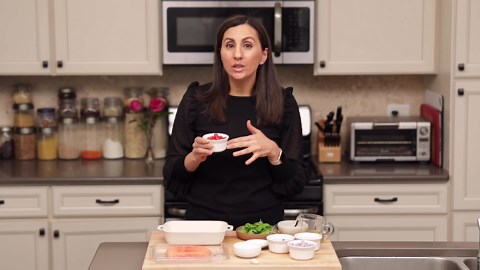 Creamy baked feta salmon