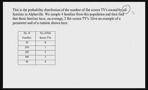 Statistics and Parameters: Exercise 1