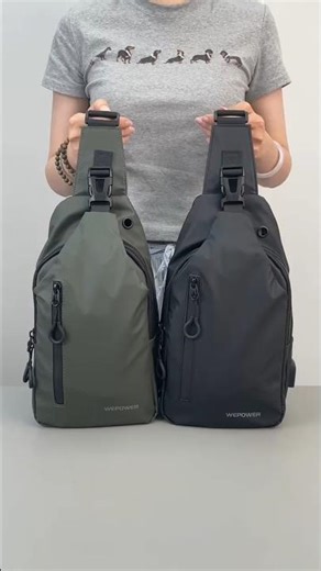 This business casual Oxford cloth chest bag #casualbag #koreanfashion #shortsfeed