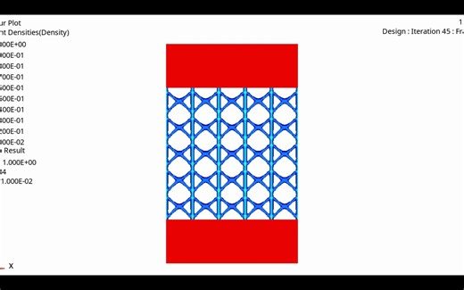 5X5重复模式多工况拓扑优化结果