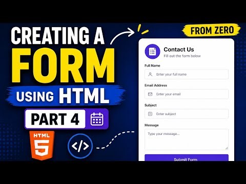 How to Create Forms in HTML 💡 | Beginner to Pro (Full Stack web Development Series)