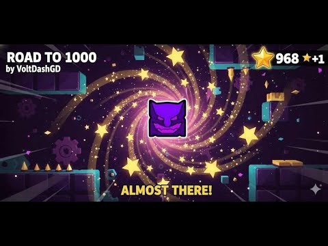 🔴 GETTING 1000 STARS IN GD