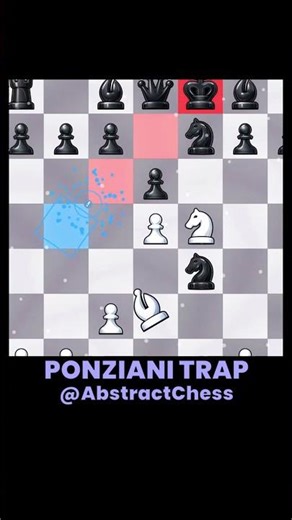 Ponziani Trap Knight Sacrifice Nobody Sees Coming 🐴👑🔥 #chess