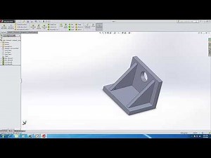 Tutorial on MODELLING OF A BRACKET IN SOLIDWORKS