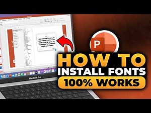 How To Install Fonts into PowerPoint Mac (100% WORKS) | FAST & EASY | NO Yapping, To The Point!