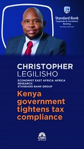 [IN CONVERSATION] Tax compliance emerged as a critical aspect in enforcing fiscal discipline, albeit a persistent challenge for the government. While existing tax compliance measures have shown promise in areas like pay as you earn and corporate tax, the focus remains on leveraging technology and enhancing strategies to enhance compliance levels across the board. Christopher Legilisho, Economist Standard Bank Group unpacks this further. #MarketUpdates #GlobalMarkets | CNBC Africa