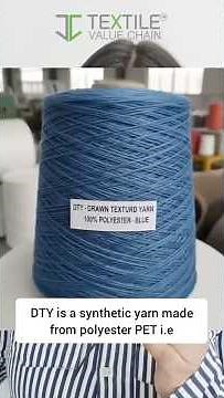DTY Yarn Explained in 60 Seconds | What is Draw Textured Yarn? 🧵✨ #yarnspinner #yarn