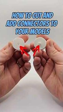 How to cut and add connectors to your model #3dprinting #bambu #tips #tutorial #useful