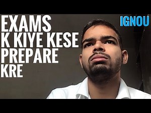 How to prepare for exams in ignou | MSc environmental science