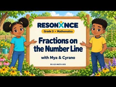 Fractions on the Number Line | 3rd Grade Math | RESONXNCE | FOR KIDS