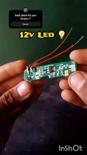 Ghar par banaya 12v led light 🔦 working easy #short #DIY