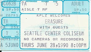 Jun 28, 1990: Erasure at Seattle Center Coliseum Seattle, Washington, United States | Concert Archives