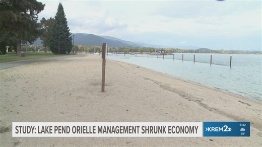 Inconsistent lake levels at Lake Pend Oreille shrink region’s economy, study says
