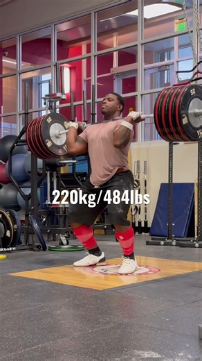 Kolbi Ferguson with a 220kg/484lb Clean & Jerk at the Team USA Camp! #weightlifting
