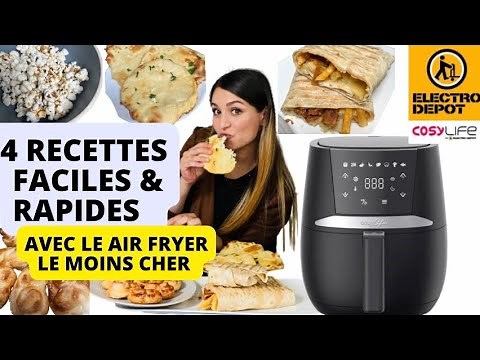 4 RECETTES avec le AIR FRYER le moins cher!! ‪@electrodepot‬