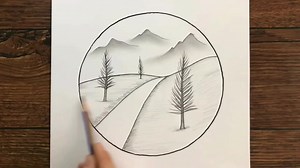 Drawing a Stunning Landscape Scene Step-by-Step