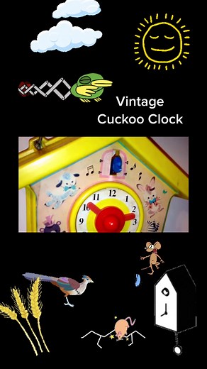 Vintage Cuckoo Clock Musical Toy for Babies TikTok Video