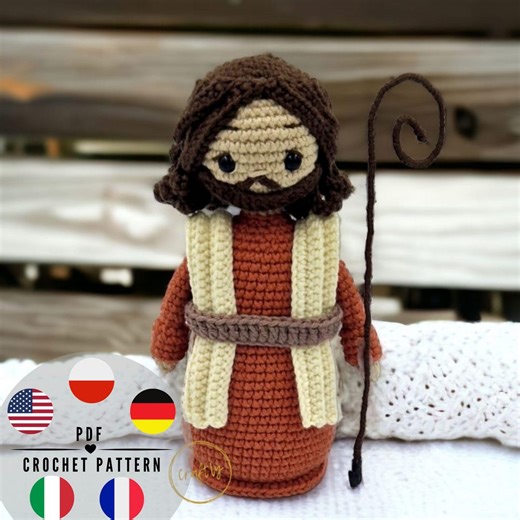 Jesus Crochet Pattern PDF – Amigurumi Jesus Doll – Christian Plush Toy Pattern – Religious Handmade Gift – Instant Download - Etsy