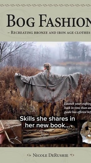 Episode 569 of @dressedpodcast Bog Fashion: Dressing the Bronze and Iron Ages with Nicole DeRushie of @grounded_history Ancient textiles scholar-practitioner Nicole DeRushie joins us to discuss her recently released book Bog Fashion: Recreating Bronze and Iron Age Clothes. And as the book’s title suggests, Nicole does more than just study four thousand year old fashion, she recreates it using ancient techniques and materials. Her historic recreations includes this skirt and top found in the Bron