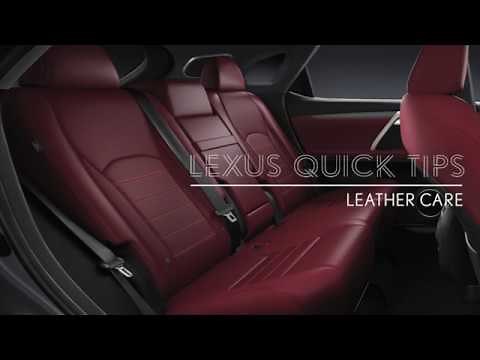 LEXUS QUICK TIPS - SEMI-ANILINE LEATHER CARE