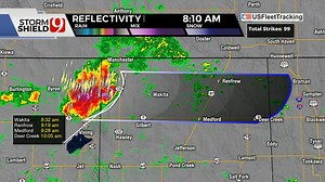 11K views · 62 reactions | 8:13 AM RADAR UPDATE: A storm has intensified in Alfalfa and Grant counties in N OK. This storm is close to being severe with over quarter size hail and very heavy rainfall. Damaging wind gusts will be possible and could climb over 60 mph. Moving E at 20 mph. Wakita at 8:32 am. | KWTV - NEWS 9 | Facebook