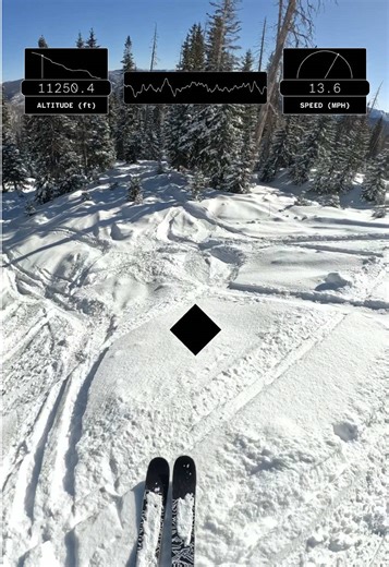 This run’s called Star Wars at Wolf Creek. Flopped on it further down, must be owned by Disney now. #wolfcreek #colorado #skiing #gopro #snow