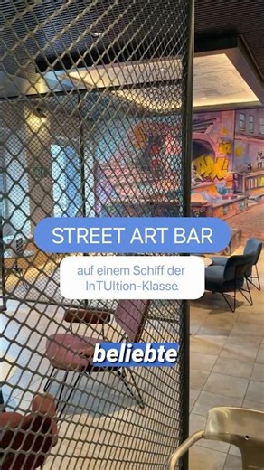 🎨🍸 Street Art Bar – Urban flair on the high seas! Aboard the Mein Schiff Intuition Class