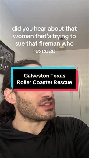 Trying to sue a fireman who rescued you off a roller coaster is WILD! | galveston texas roller coaster