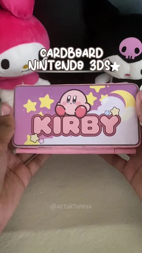🌟Cardboard Nintendo 3DS (Kirby Edition) #diyproject #cardboardcrafts #nintendo3ds #kirby