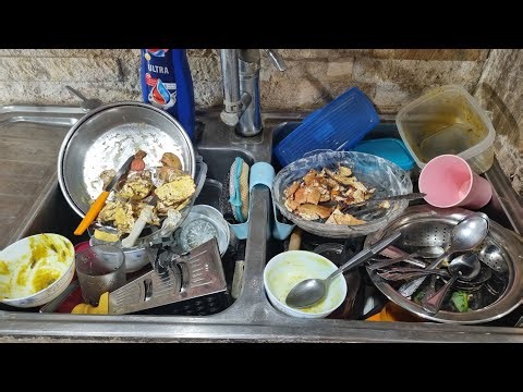 Relaxing Kitchen ASMR 💧 Gentle Dishwashing Sounds for Stress Relief