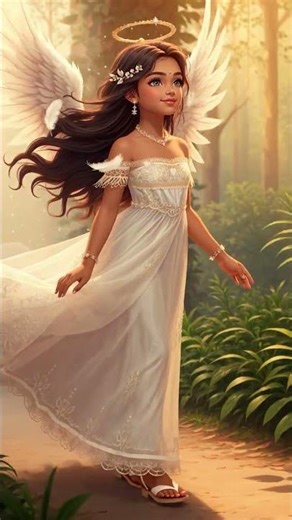 A Beautiful Fairy Walking Through a Magical Forest ✨🧚‍♀️