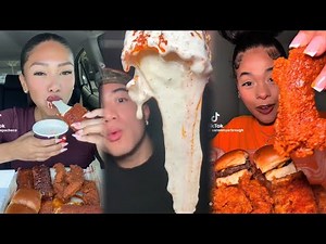 INSANE CHEESE PULLS🔥 EXTREMELY Satisfying Chili’s Mozzarella Sticks Mukbang