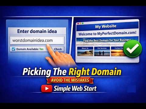How To Pick The Right Domain Name | Avoiding Beginner's Mistakes.