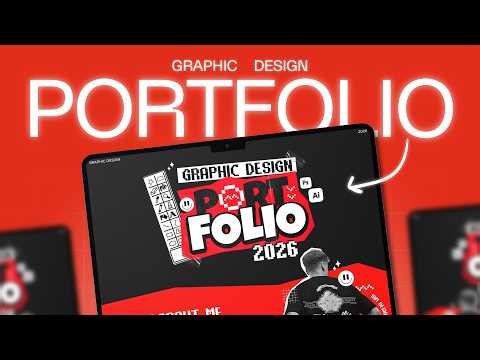 How to create a Graphic Design PORTFOLIO in 2026 | Step by Step Tutorial 2026!