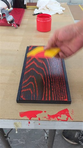 Red GrainFX over black Kustom Stain Chevy Cameo! What do you think? | Kustom Grain