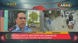 4.7K views · 62 reactions |  Delincuente irrumpe en comercio El hombre se llevó varios objetos de valor en la ciudad de Hohenau, el robo fue captado por cámaras de CCTV.  c9n.com.py/envivo | C9N Paraguay | Facebook