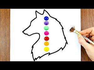 Easy Wolf Moonlight Painting Anyone Can Do!